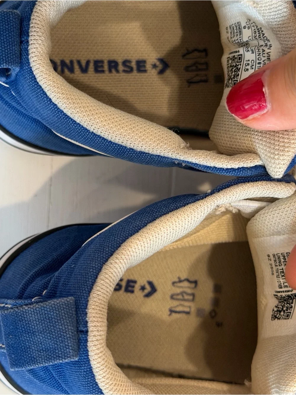 Converse Toddler Street Mid Top Sneakers in Bright Blue, Canvas upper Kids 9